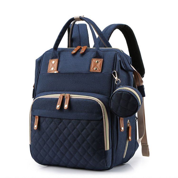 Multi-functional baby diaper bag & Bed - Blue