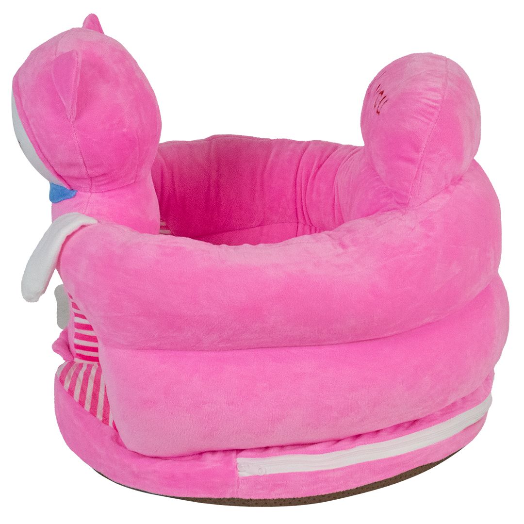 Baby Sofa Support Seat Cover Plush Chair Learning to Sit Comfortable - Pink