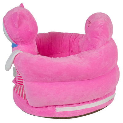 Baby Sofa Support Seat Cover Plush Chair Learning to Sit Comfortable - Pink